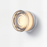 Modern Glass Round LED Wall Sconce 1-Light Aluminium Indoor Wall Lamp