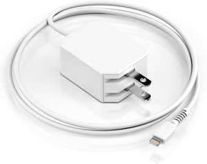 (MFi Apple Certified) 1-PC Lightning Fast iPhone Wall Charger (20W Power Delivery Technology)