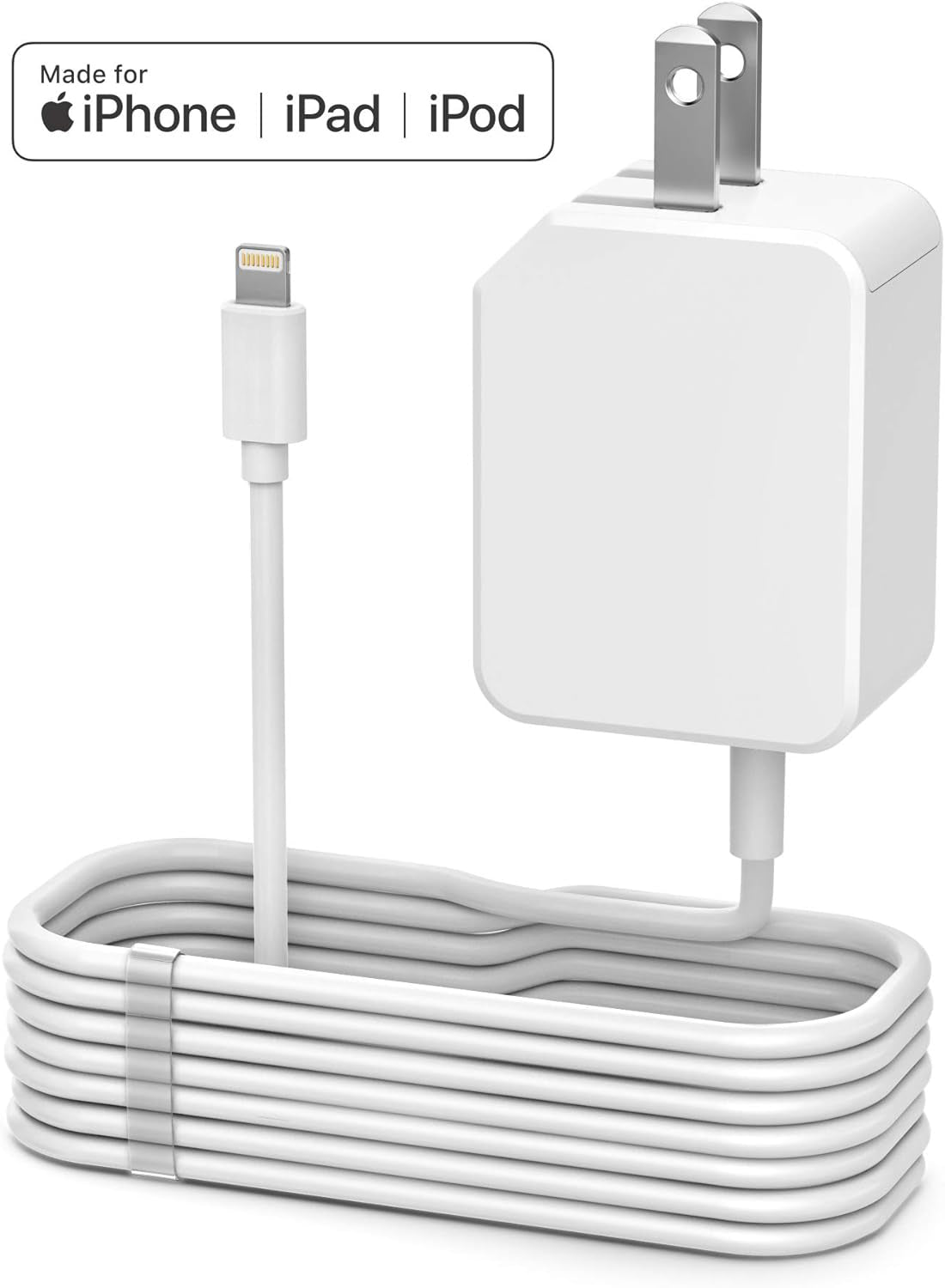 (MFi Apple Certified) 1-PC Lightning Fast iPhone Wall Charger (20W Power Delivery Technology)