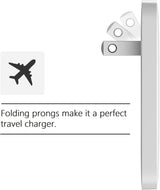 Type C Flat Wall Charger, Ultra Slim (Multi-Port Power Adapter) for iPhone 11/12/13/14 iPhone 15 Pro/Max and Samsung Galaxy Models, 20W Fast Charging Outlet Plug - 2 Pack (Dual USB-C USB-A)