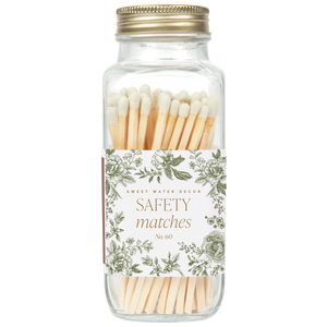 Green Delft White Tip Safety Matches - 60 Count, 3.75"