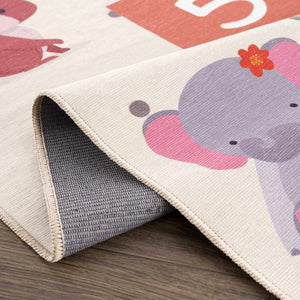 Lundy  Kids Hopscotch Colorful Washable Area Rug - Clearance