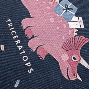 Milne Navy Dinosaur Washable Kids Rug - Clearance