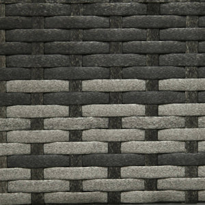 Grey Modern PE Rattan Wicker Raised Garden Bed Elevated Planter Box