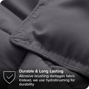 Full/Double Size All Season Super Soft Down Alternative Comforter Set Grey