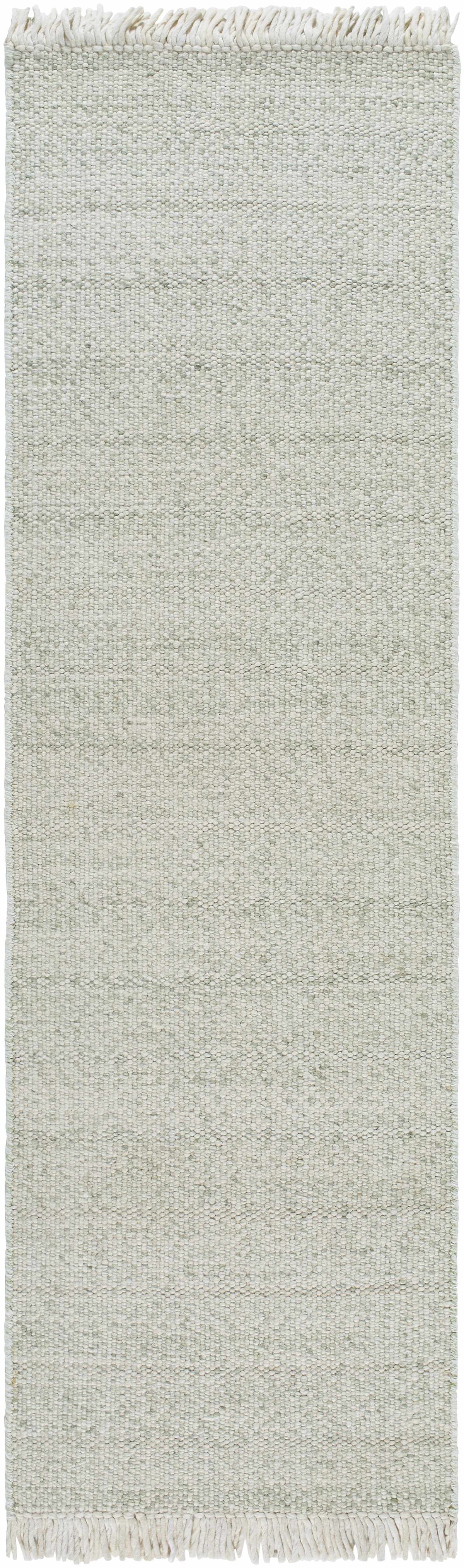 Sorell Sage Textured Weave Cottage Farmhouse Wool Handmade Area Rug - Clearance