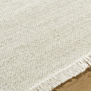 Sorell Sage Textured Weave Cottage Farmhouse Wool Handmade Area Rug - Clearance
