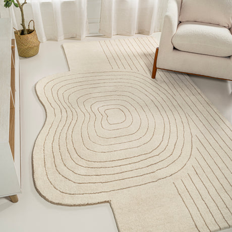Retro-Bohemian-Abstract-Striped-Handwoven-Wool-Area-Rug-Area-Rugs