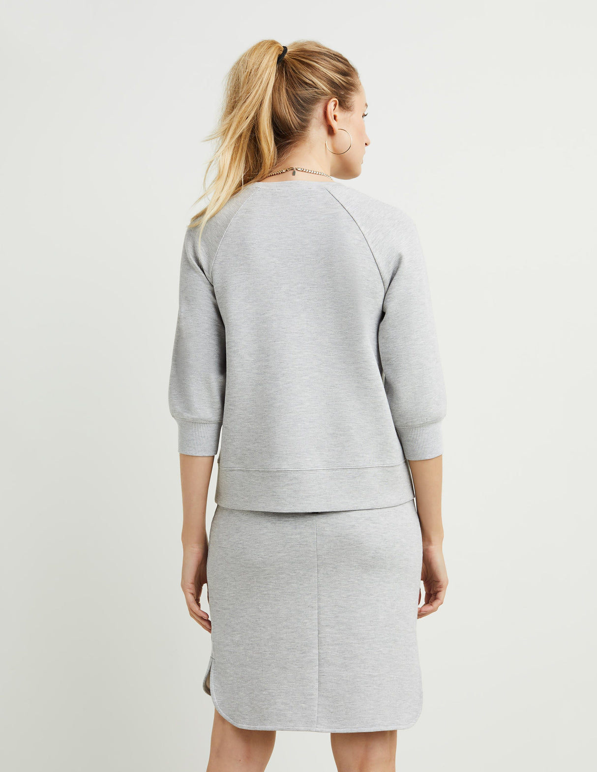 Zip-Detail Raglan Top
