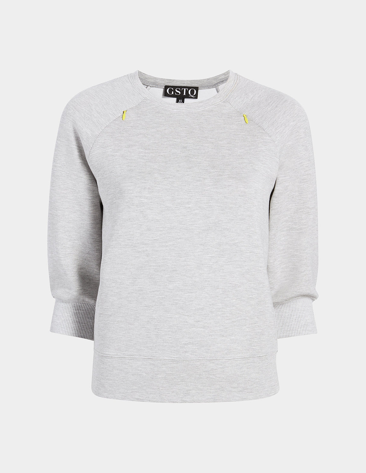 Zip-Detail Raglan Top