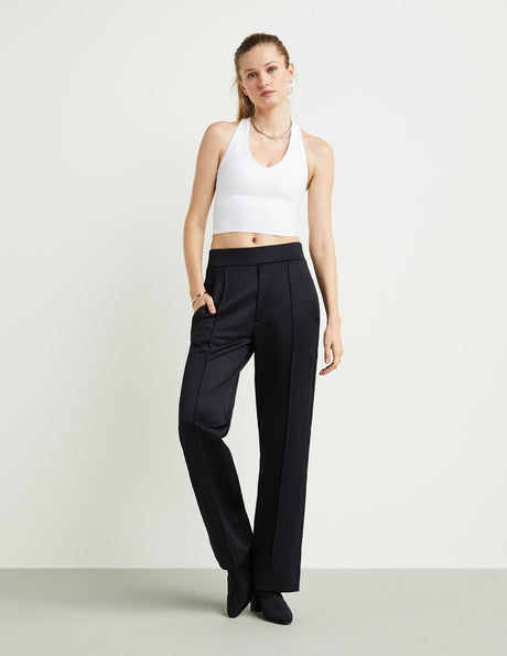 Wide-Leg Track Trouser
