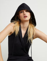 Hoodie-Racerback Jumpsuit