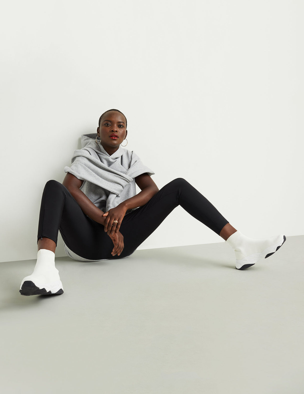 Wrap-and-Tie Hoodie