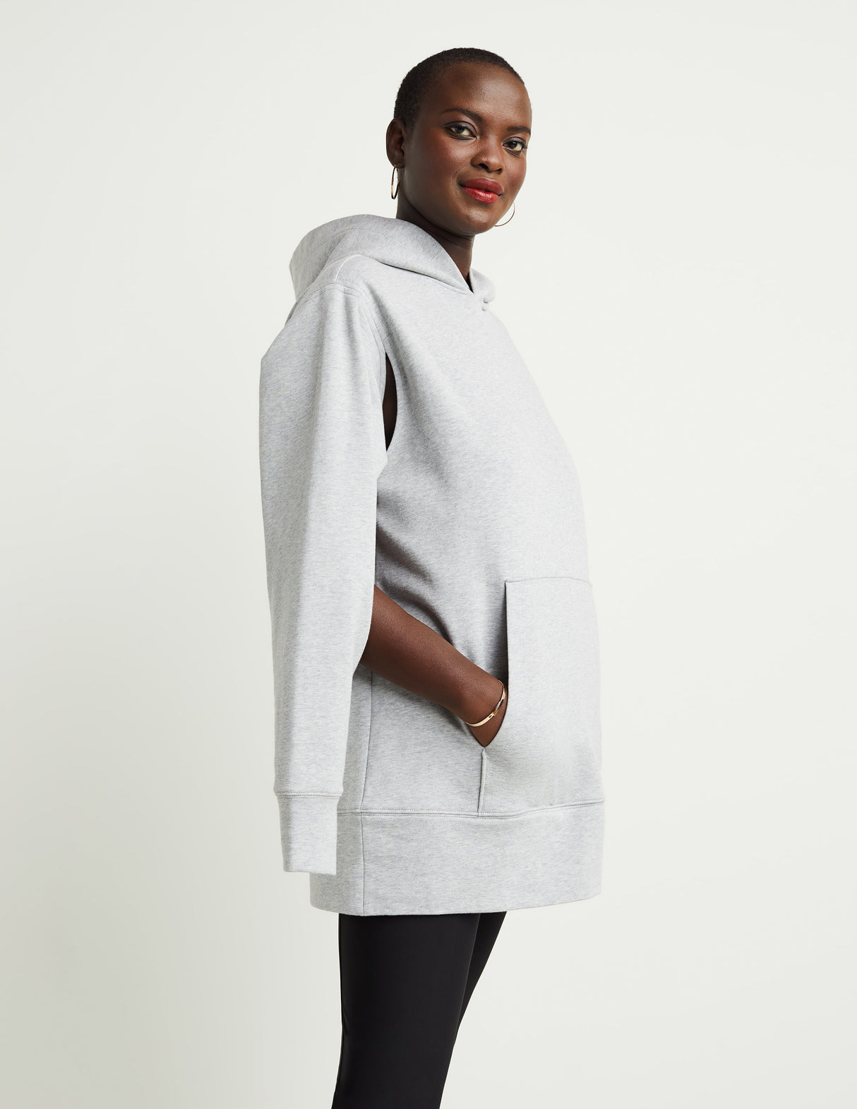 Wrap-and-Tie Hoodie