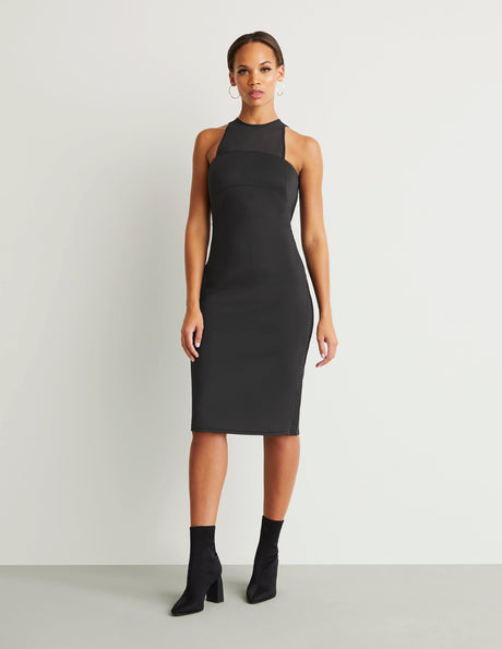 Zip Back Scuba Dress