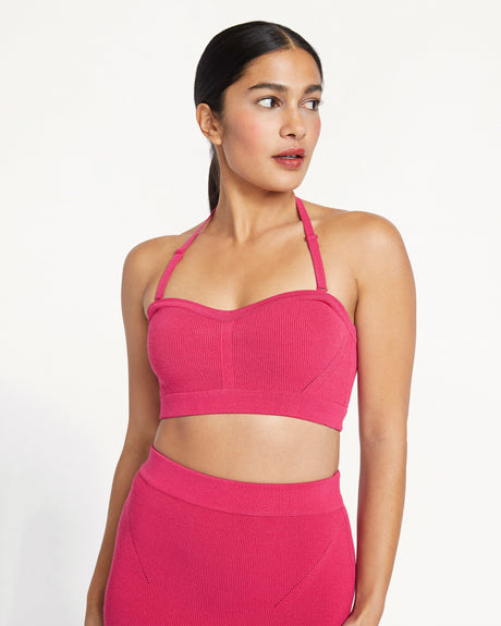 Ribbed Bandeau Top