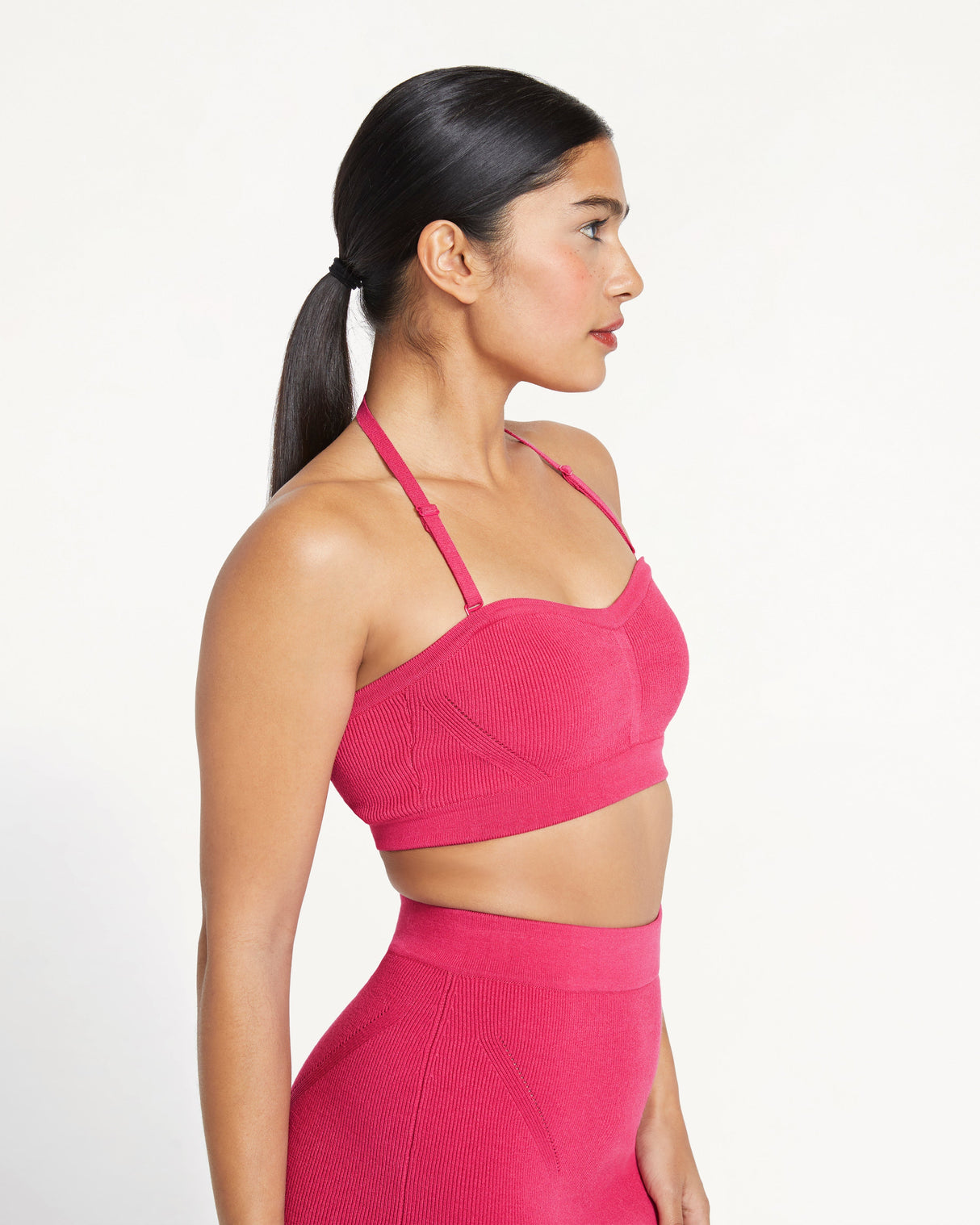 Ribbed Bandeau Top