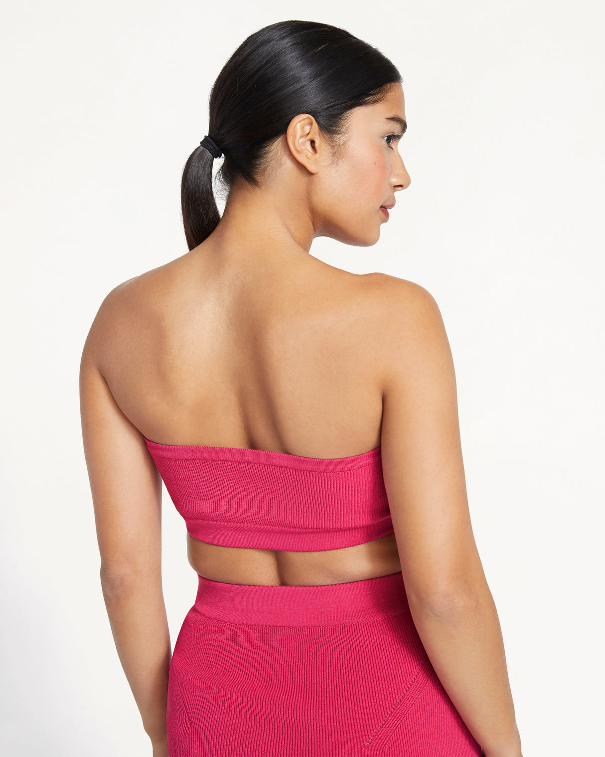 Ribbed Bandeau Top