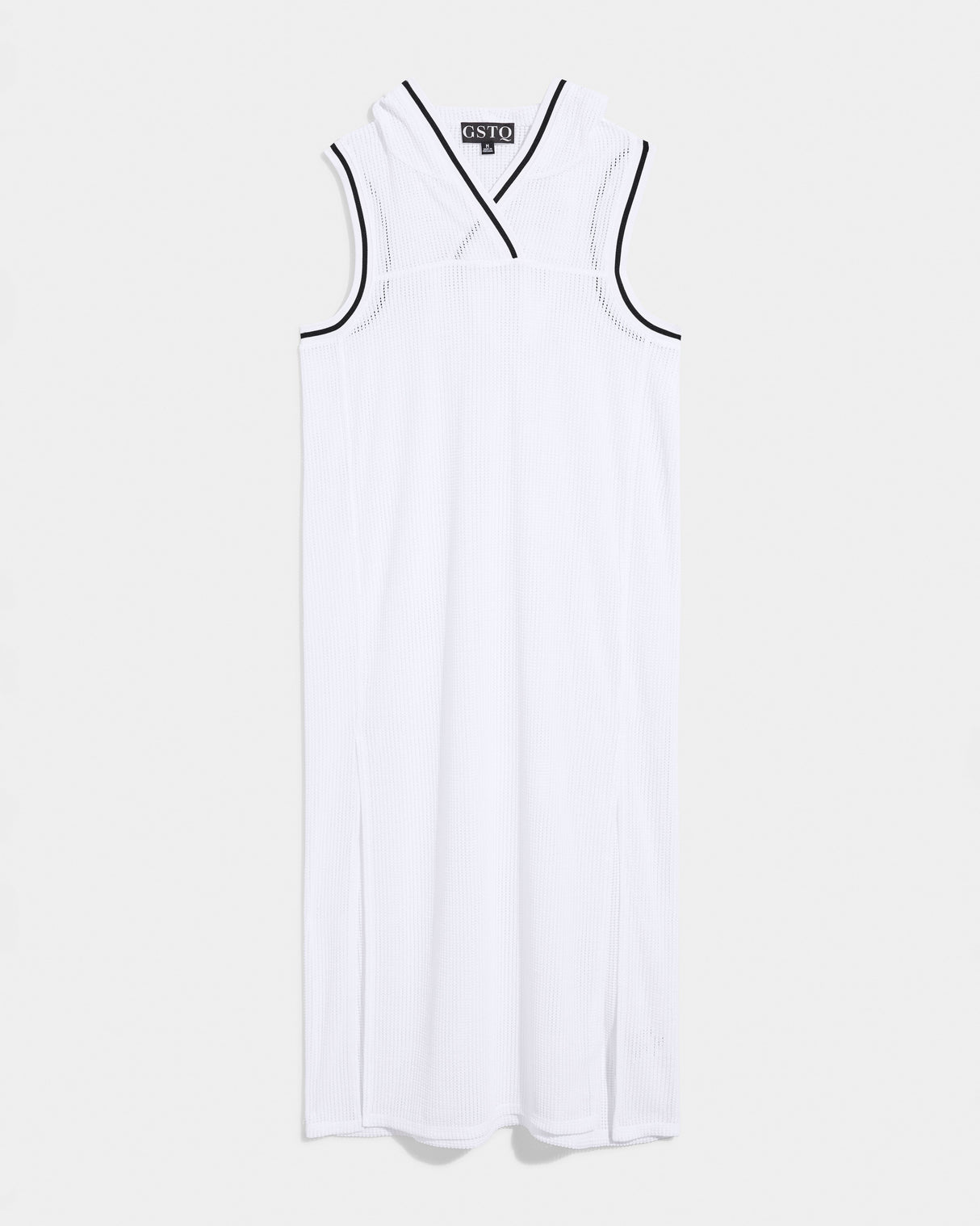 Hooded Midi Mesh Tunic
