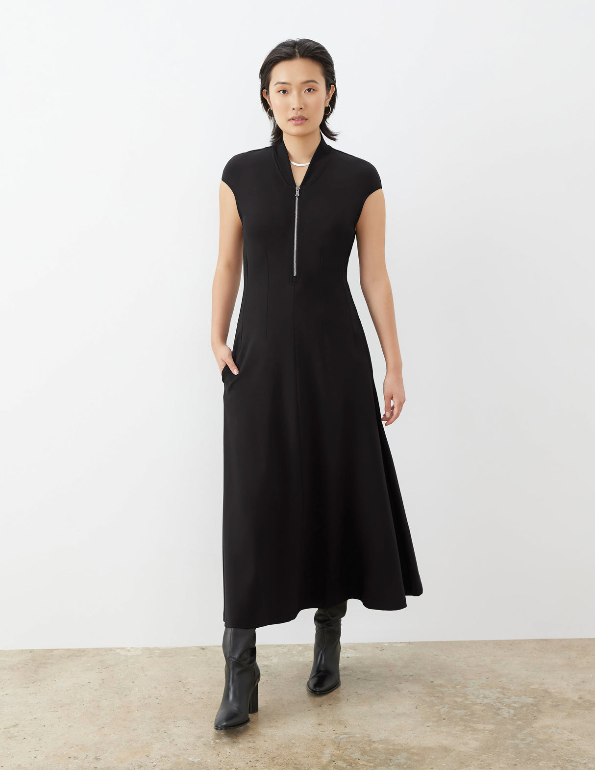 Zip Front Dress