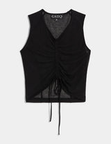 Drawstring Front Tank