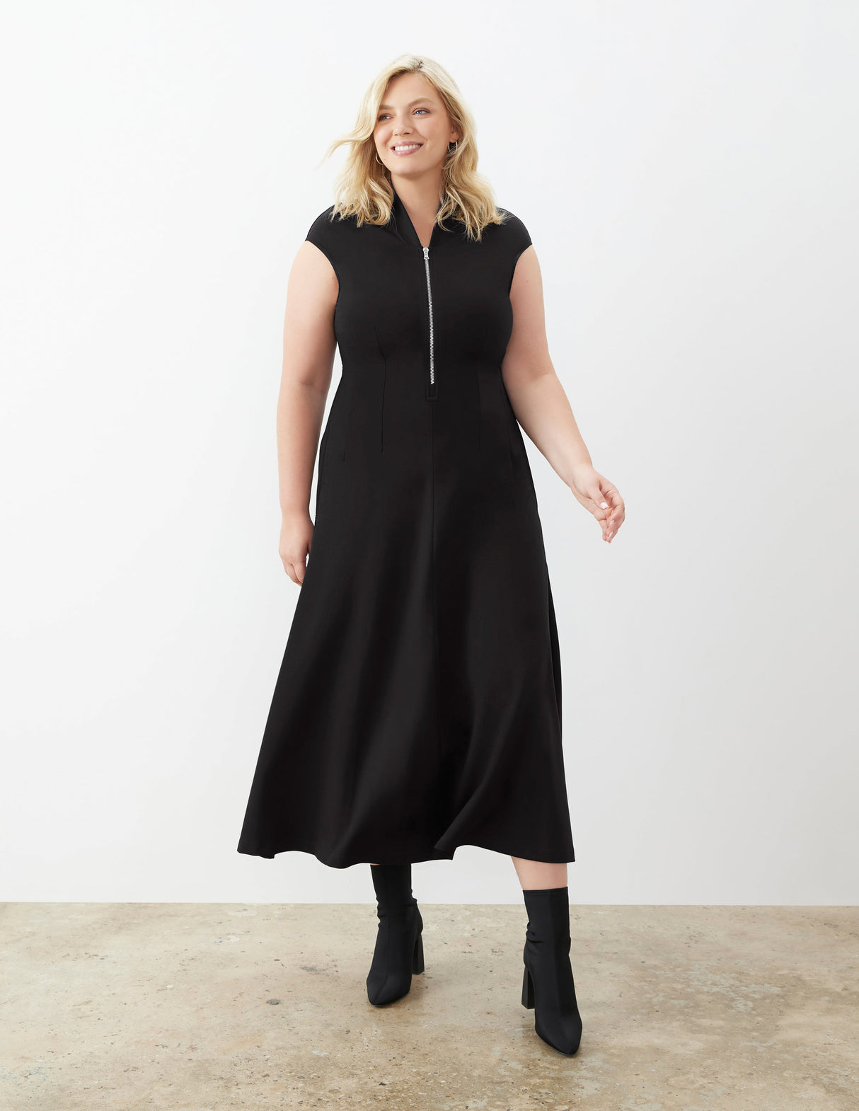 Zip Front Dress