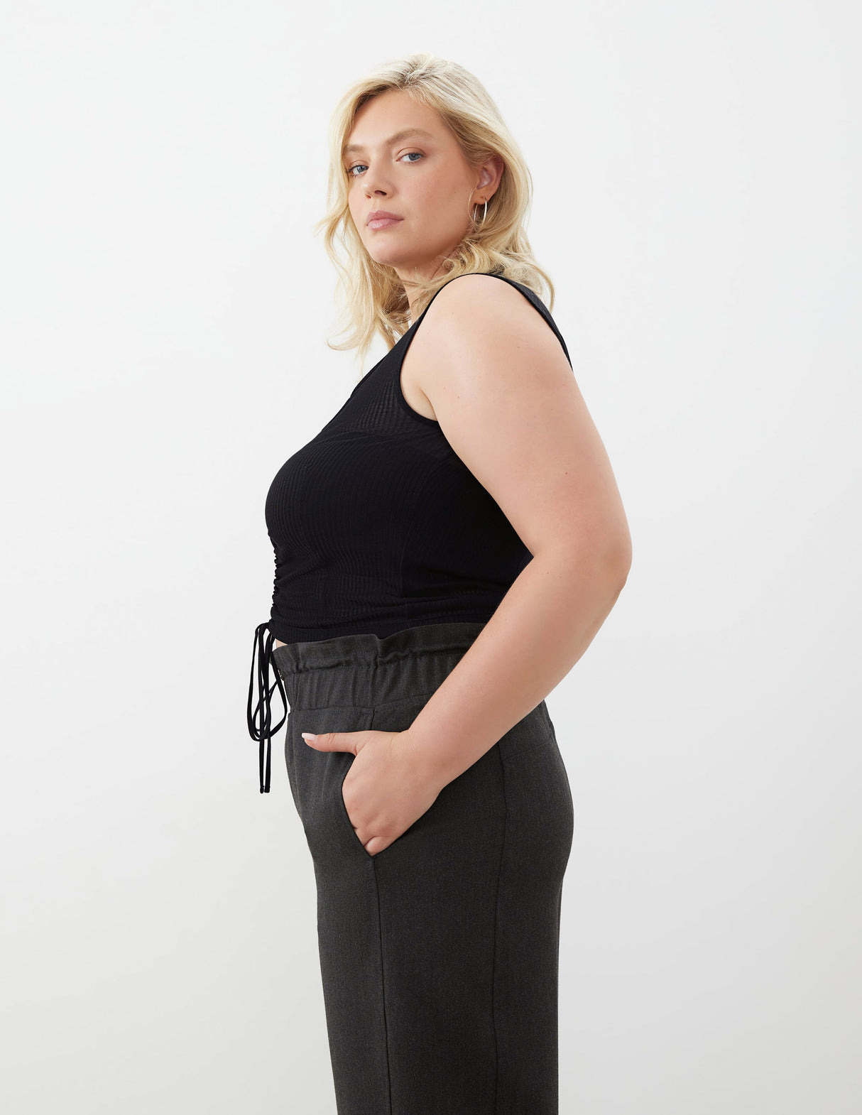 Drawstring Front Tank