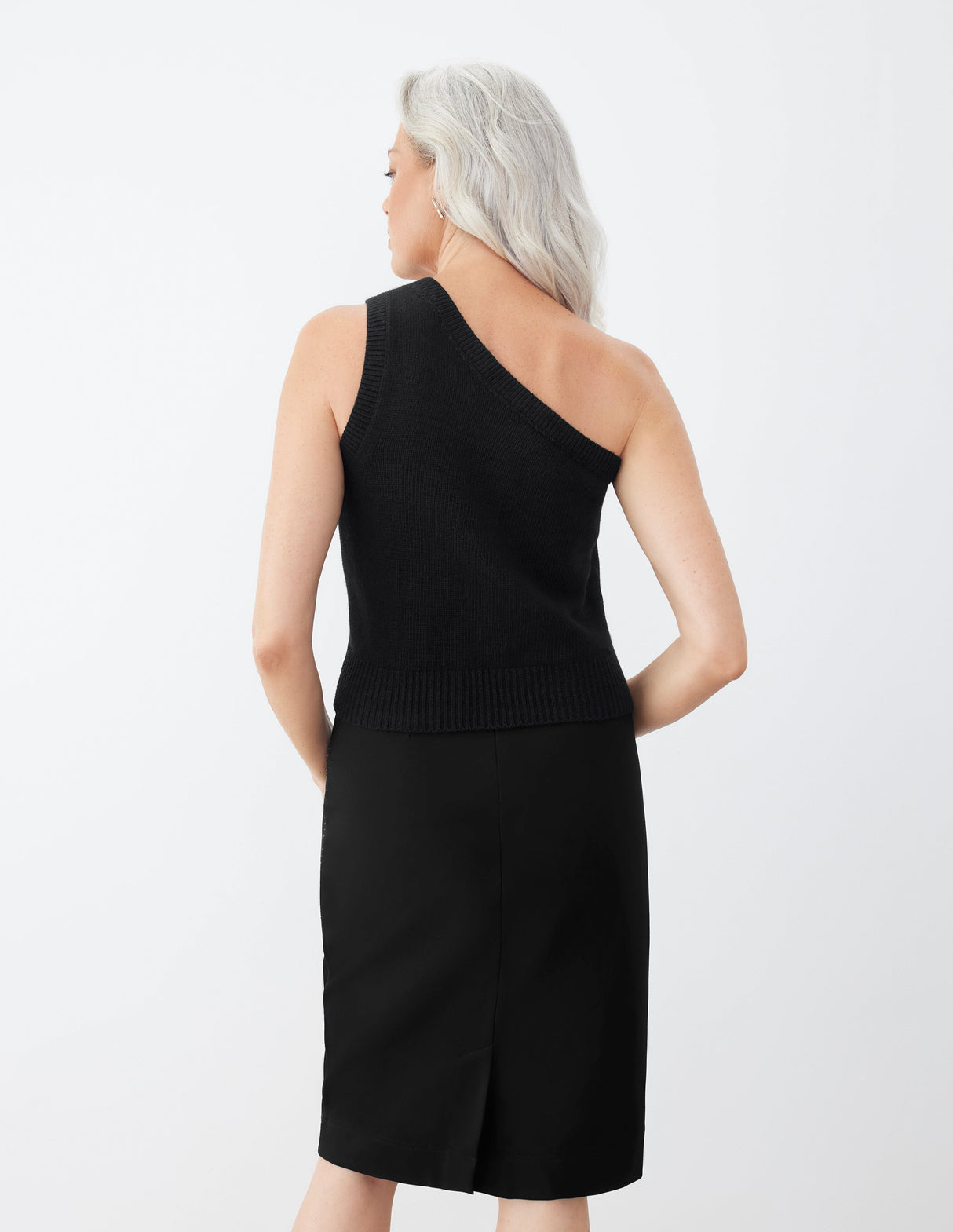 One Shoulder Knit Sweater