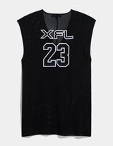 XFL Deep V-Neck Mesh Tunic