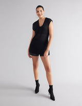 XFL Deep V-Neck Mesh Tunic