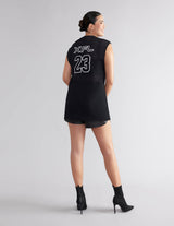 XFL Deep V-Neck Mesh Tunic