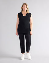 XFL Deep V-Neck Mesh Tunic