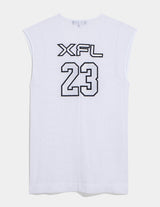 XFL Deep V-Neck Mesh Tunic