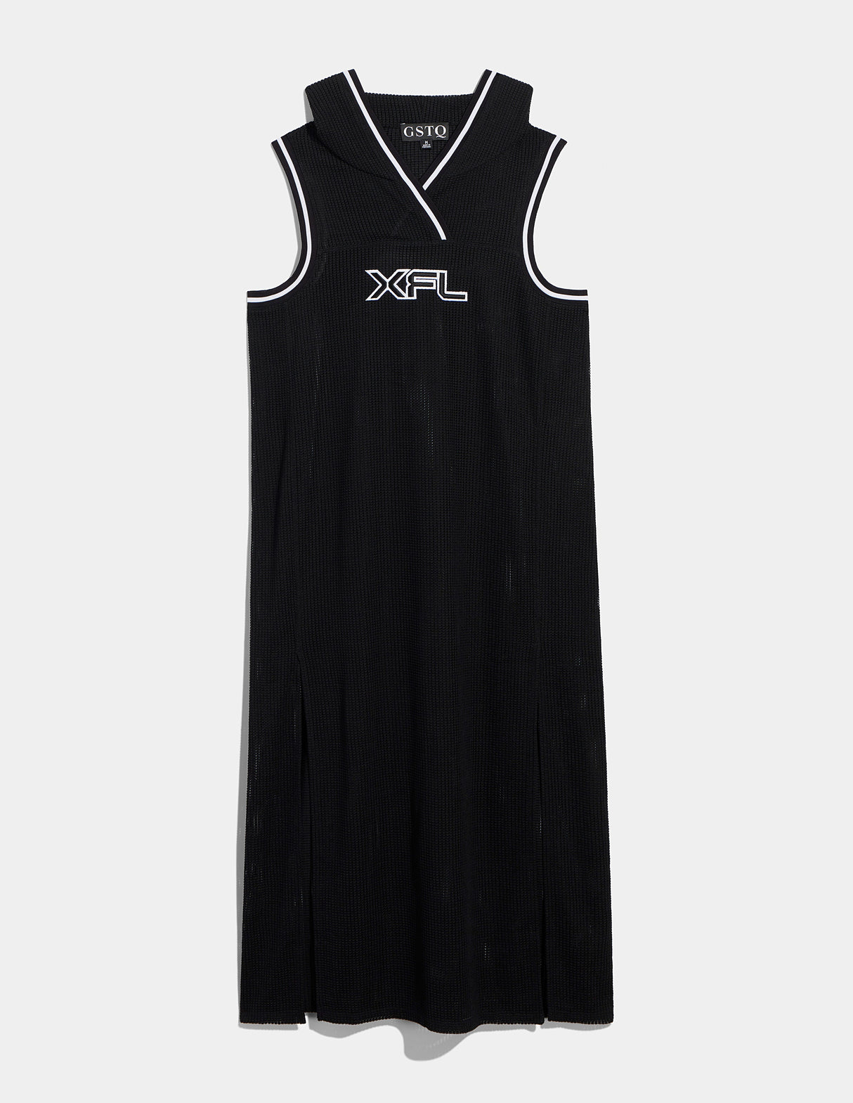 XFL Hooded Midi Mesh Tunic