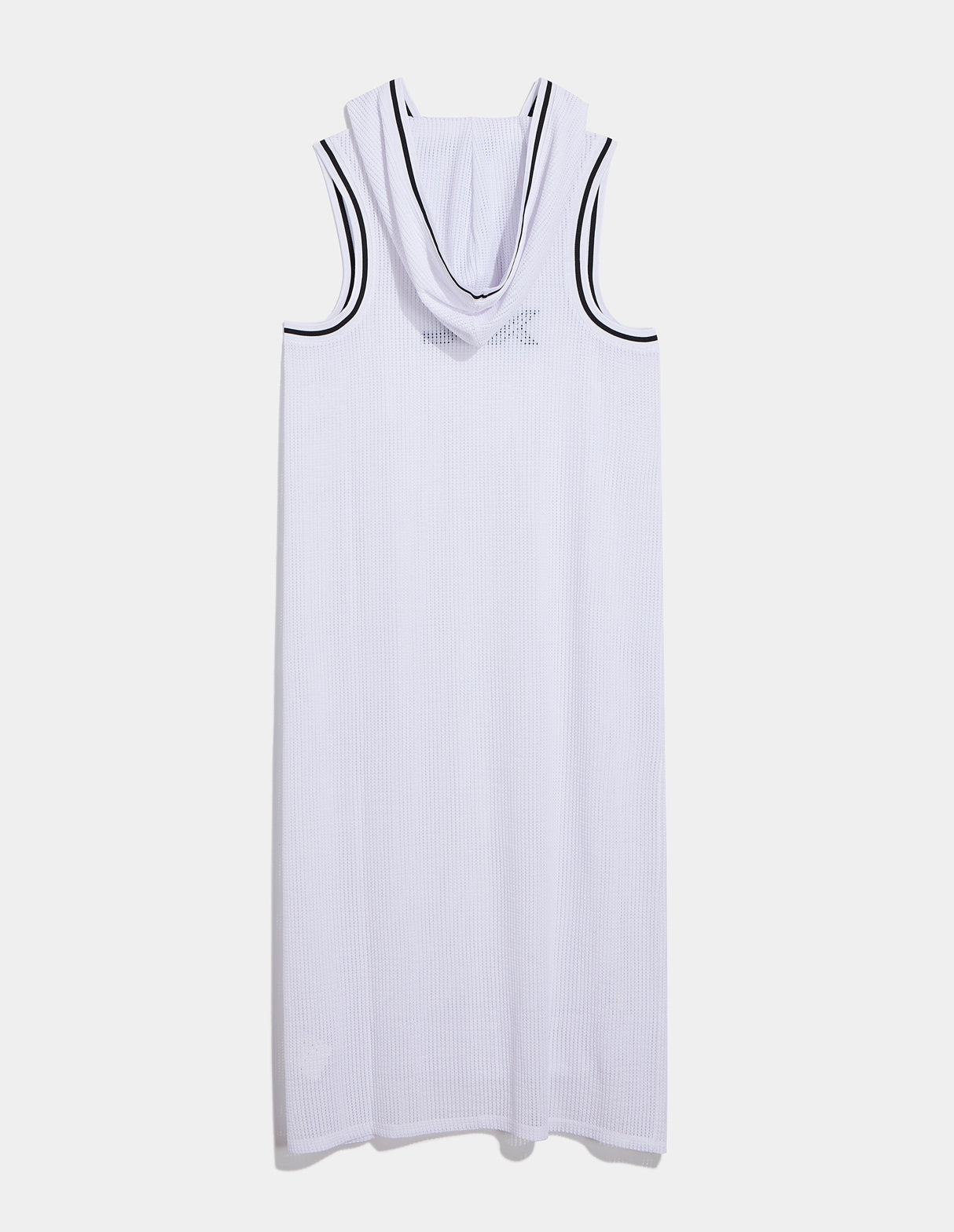 XFL Hooded Midi Mesh Tunic