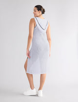 XFL Hooded Midi Mesh Tunic
