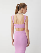 Ribbed Bra Top Lilac