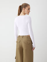 Zip Cropped Cardigan
