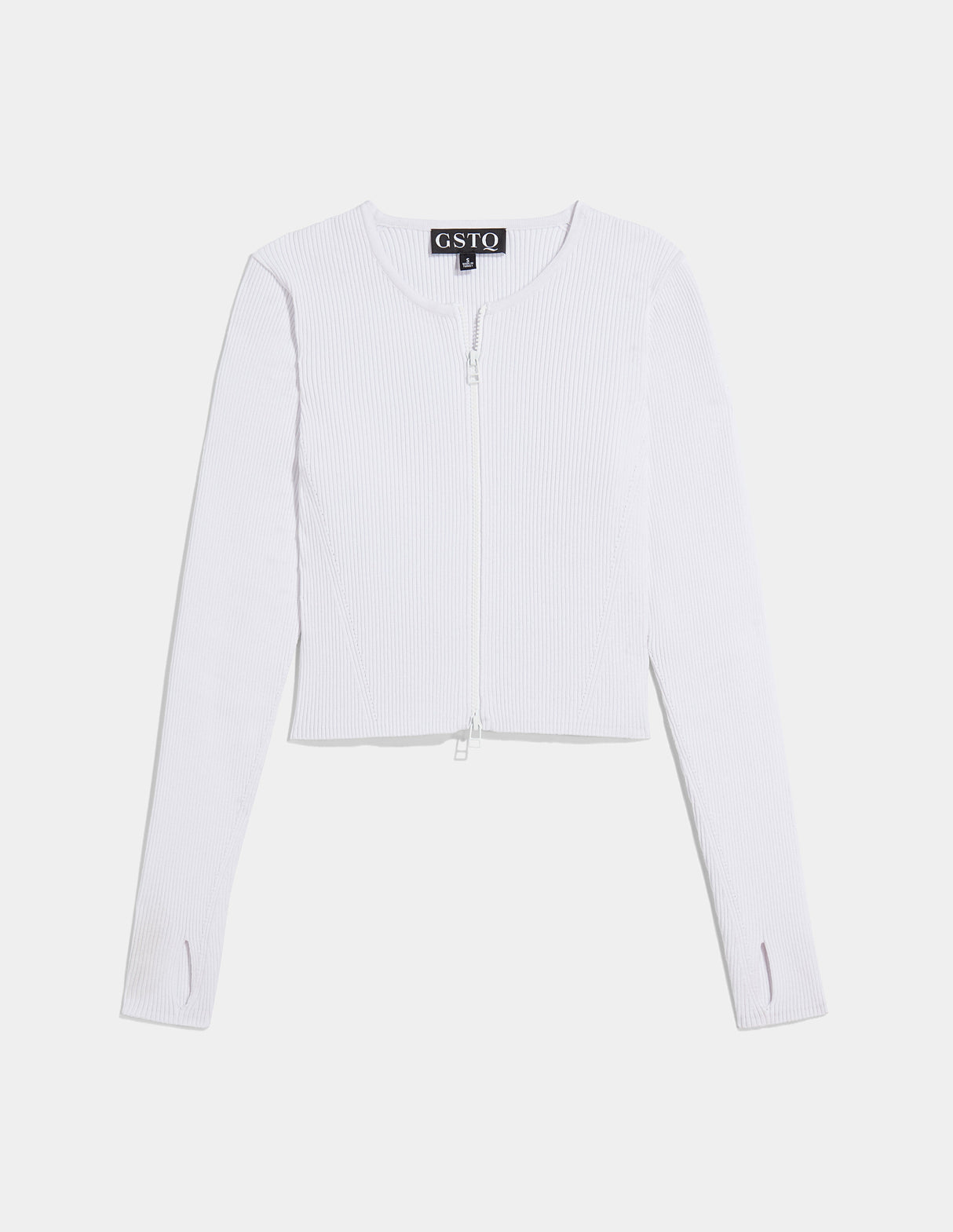 Zip Cropped Cardigan