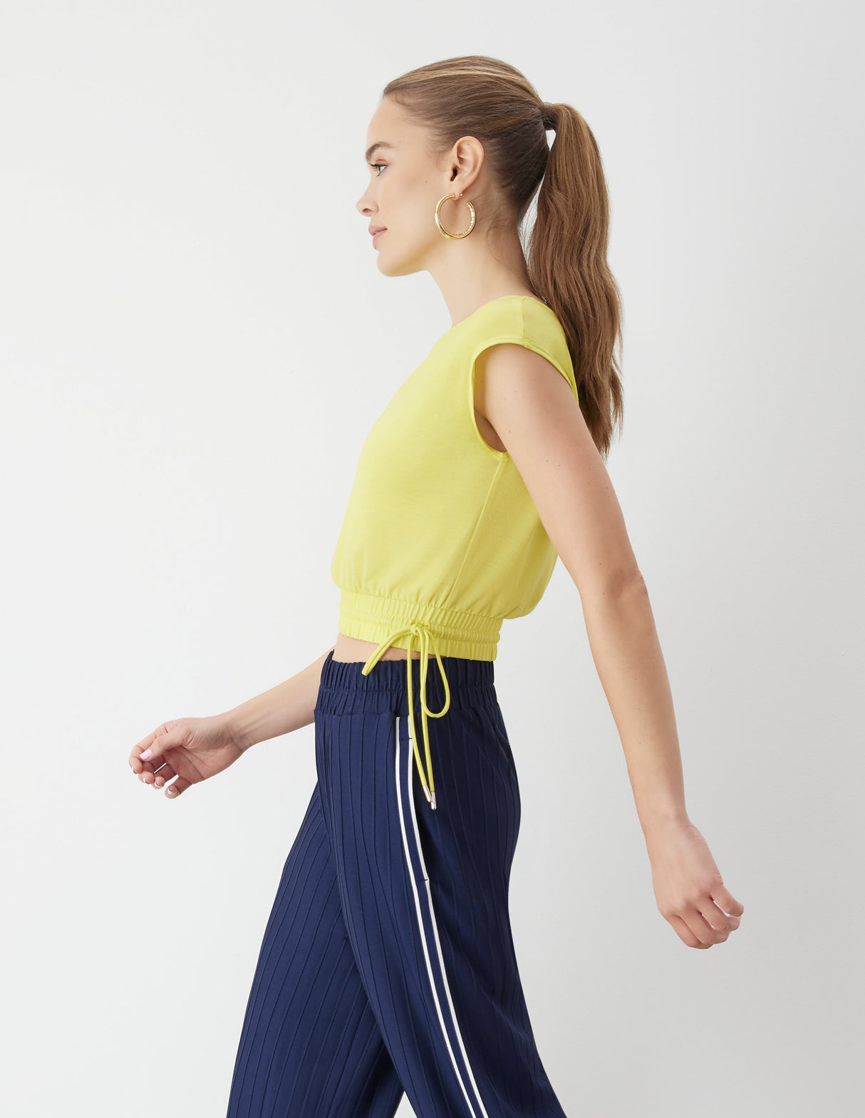 Drawstring Crop Top