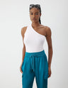 One Shoulder Rib Knit Top