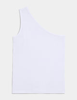 One Shoulder Rib Knit Top
