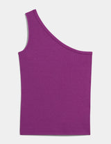 One Shoulder Rib Knit Top