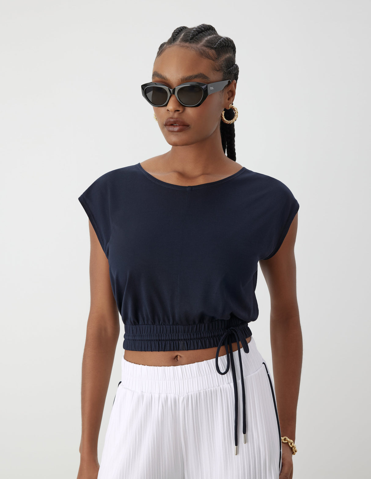 Drawstring Crop Top