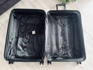 Roberto Cavalli Luxury 3 Piece Expandable Hard Shell Luggage Set