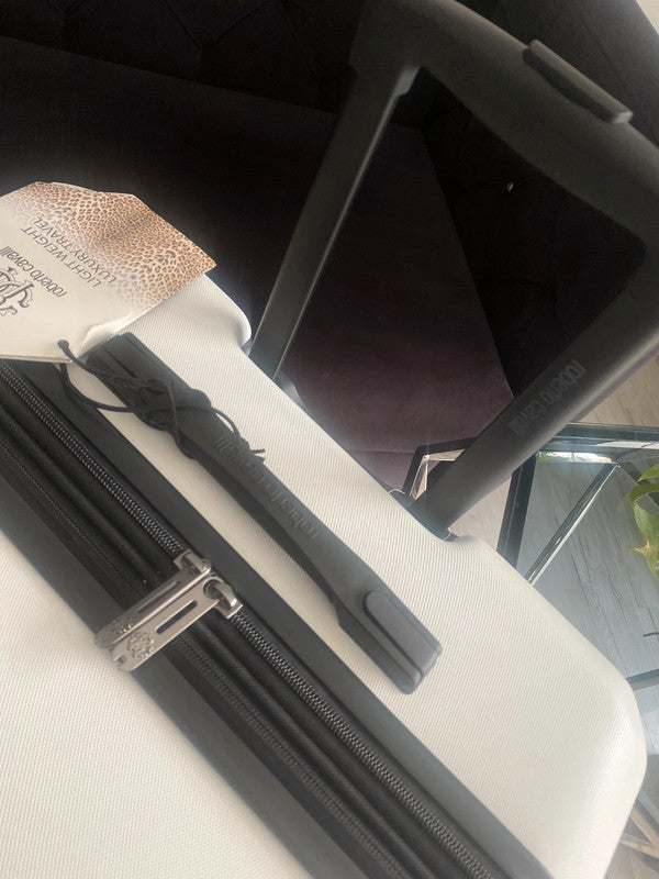 Roberto Cavalli Luxury 3 Piece Expandable Hard Shell Luggage Set