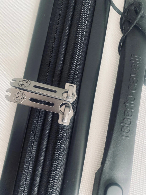 Roberto Cavalli Luxury 3 Piece Expandable Hard Shell Luggage Set