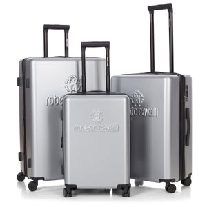 Roberto Cavalli 3 Piece Luggage Set with Expandable Hard Shell & 8 Spinner Wheels