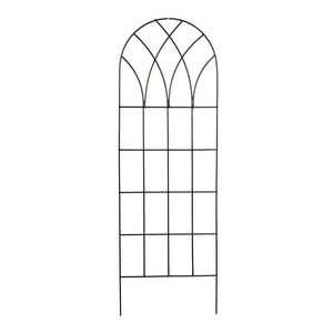 60-inch Gothic Arch Top Metal Wall Trellis for Home Garden