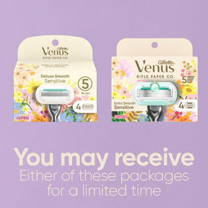 Rifle Paper Co. Venus Deluxe Smooth Sensitive Razor Blade Refills 4ct